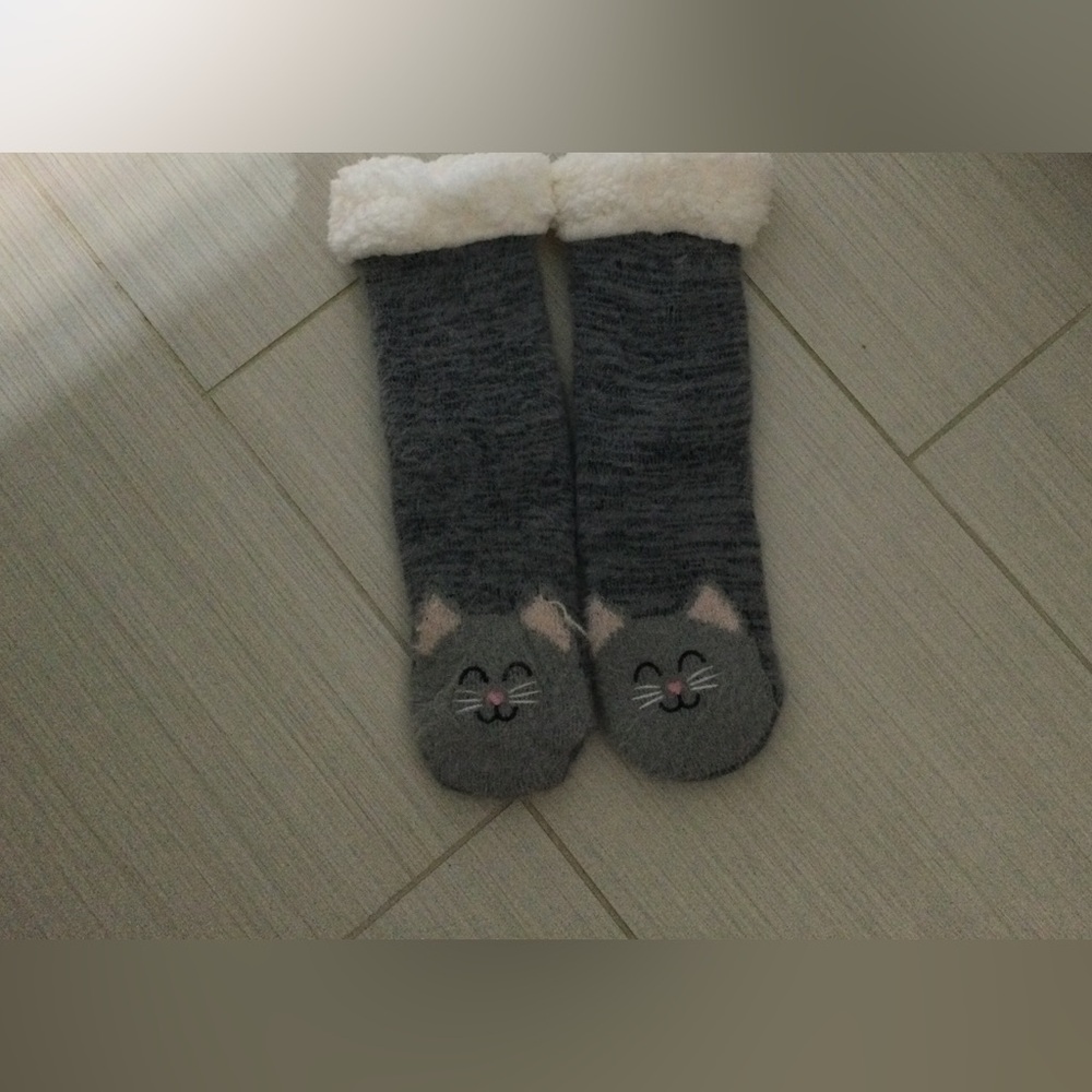 Cat Grippy cozy socks!